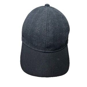 Banana Republic Wool Blend Adjustable Cap Baseball Hat Gray Black